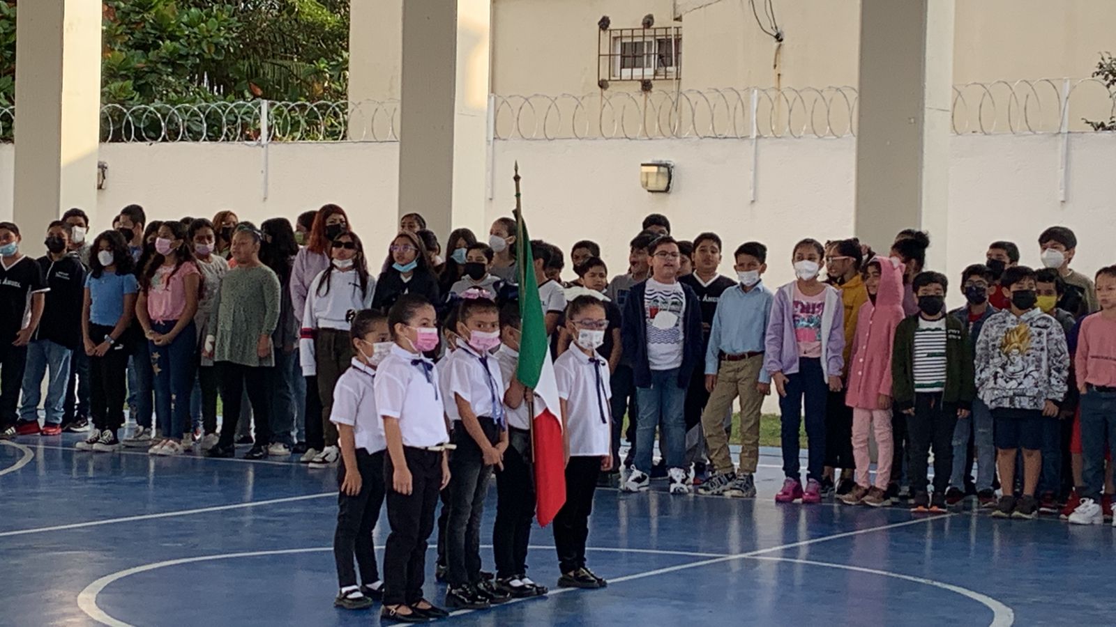 3° de Preescolar de CSA Coatzacoalcos se luce en la organización del homenaje cívico