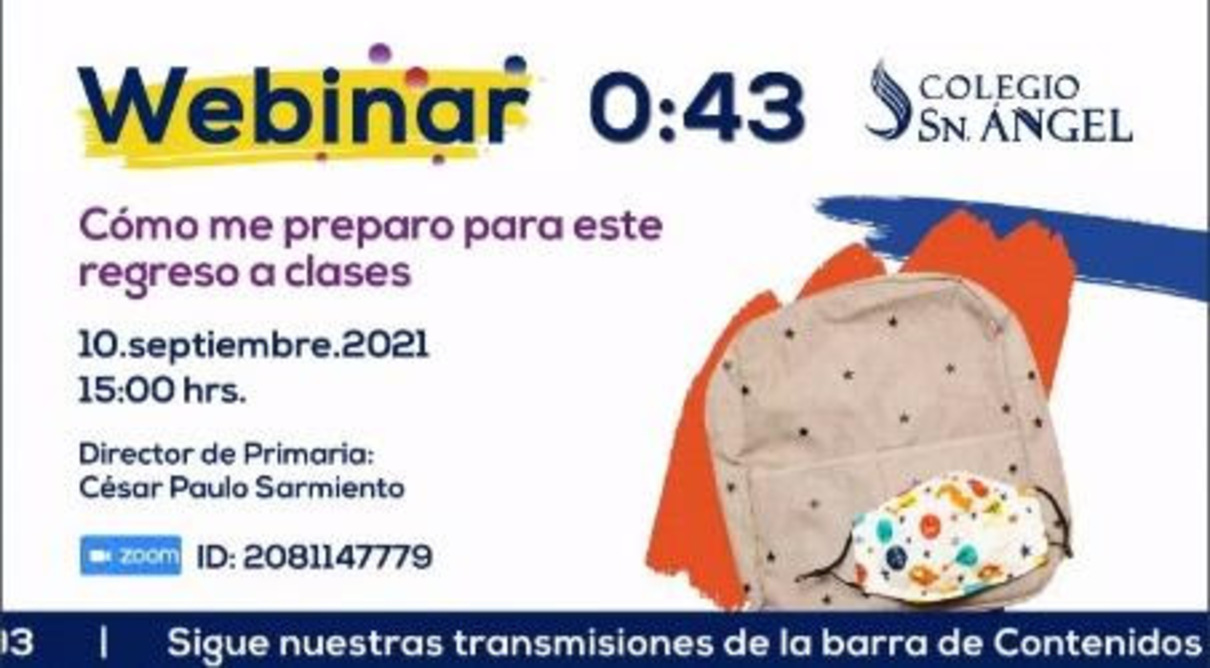Webinar: ¿Cómo prepararse para este regreso a clases?