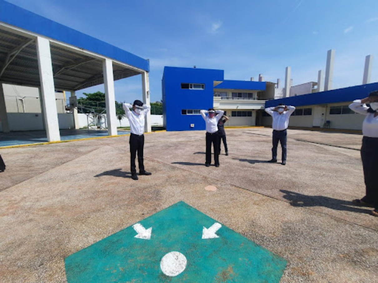 Colegio Sn Ángel  lleva a cabo un simulacro de sismo 