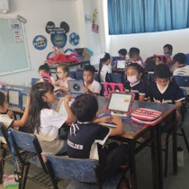 Estudiantes de primaria participan en Mock Test