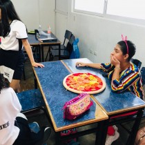 La alumna de primero de secundaria.