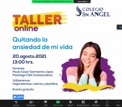 Taller Online “Quitando la ansiedad de mi vida” Taller Online “Quitando la ansiedad de mi vida”