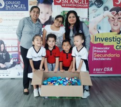 Entrega de tapas a fundación pasitos A. C.