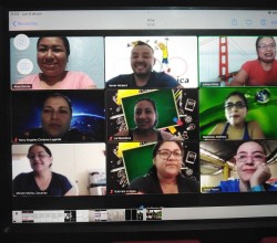 Alumnos de Colegio San Angel Coatzacoalcos en clases virtuales