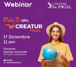 Webinar online: “Mis XV con CREATUR” 
