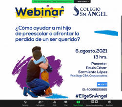 Webinar ¿Cómo ayudar a mi hijo de preescolar a afrontar la pérdida de un ser querido? Webinar ¿Cómo ayudar a mi hijo de preescolar a afrontar la pérdida de un ser querido?