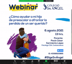 Webinar ¿Cómo ayudar a mi hijo de preescolar a afrontar la pérdida de un ser querido?