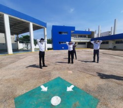 Colegio Sn Ángel  lleva a cabo un simulacro de sismo 